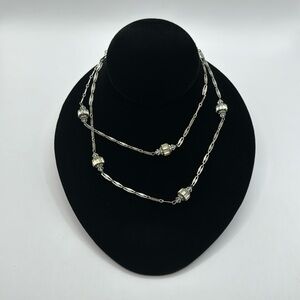VINTAGE Crystal Opera Length Necklace
